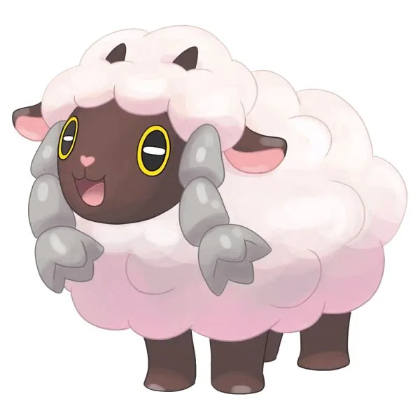 Цветной пример раскраски овечка вулу