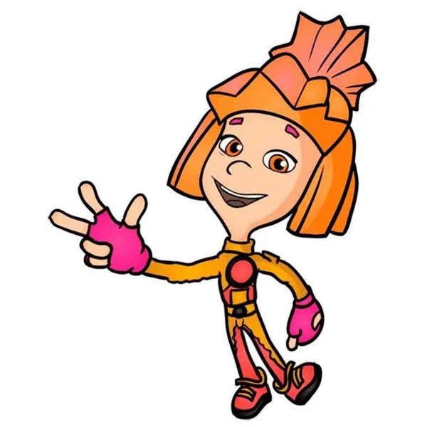 Цветной вариант раскраски симка | фиксики