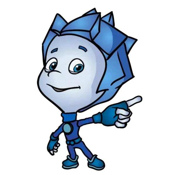 Цветной вариант раскраски нолик младший брат симки | фиксики