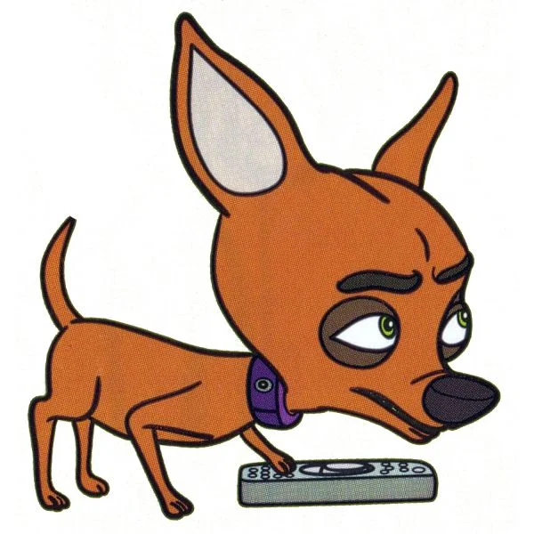 Цветной вариант раскраски собачка кусачка | фиксики