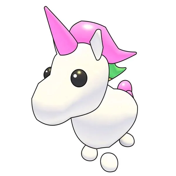 Цветной вариант раскраски адопт ми пет единорог