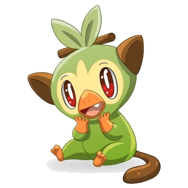 Цветной пример раскраски милый груки