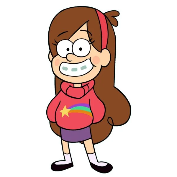 Цветной пример раскраски мэйбл пайнс