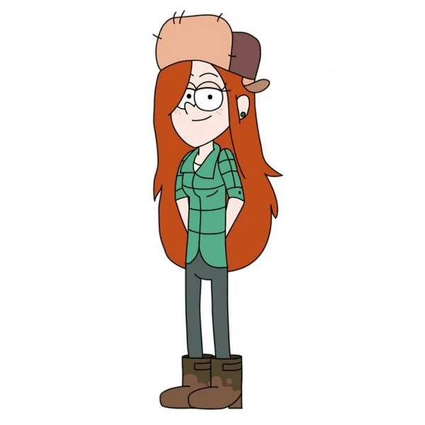 Цветной вариант раскраски крутая венди кордрой