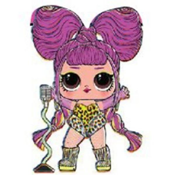 Цветной вариант раскраски кукла лол новинка 2020