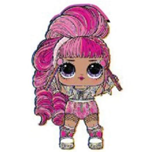 Цветной вариант раскраски кукла лол стикс квин