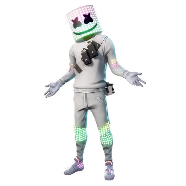 Цветной вариант раскраски маршмеллоу