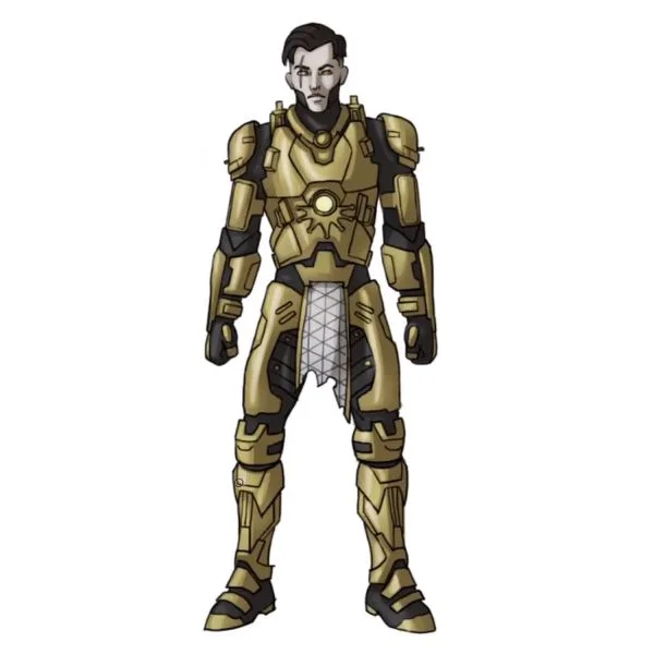 Цветной вариант раскраски мидас