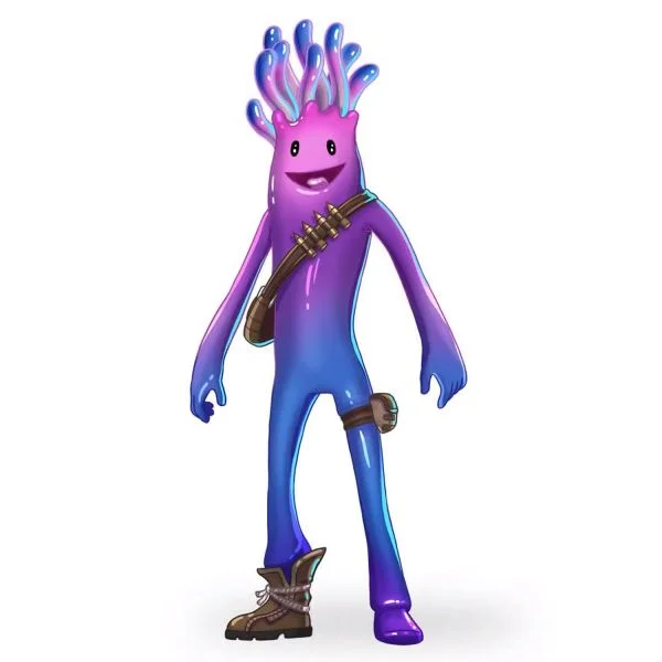 Цветной вариант раскраски джелли