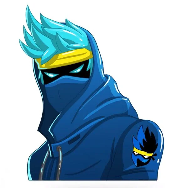 Цветной вариант раскраски ниндзя ворон