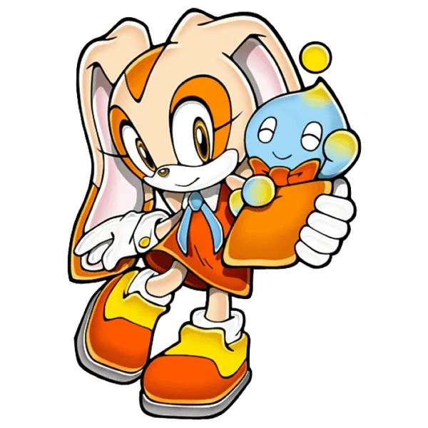 Цветной пример раскраски крольчиха крим