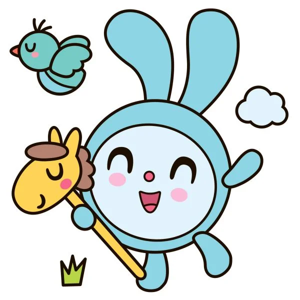 Цветной вариант раскраски крошик на лошадке | малышарики