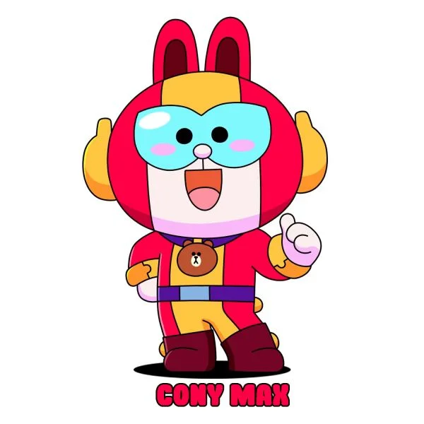 Цветной вариант раскраски новый скин 2021 макс кони (cony max)