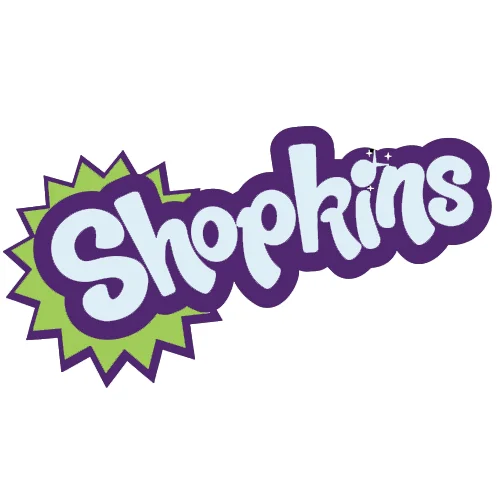 Цветной вариант раскраски шопкинс логотип мультика и игрушек