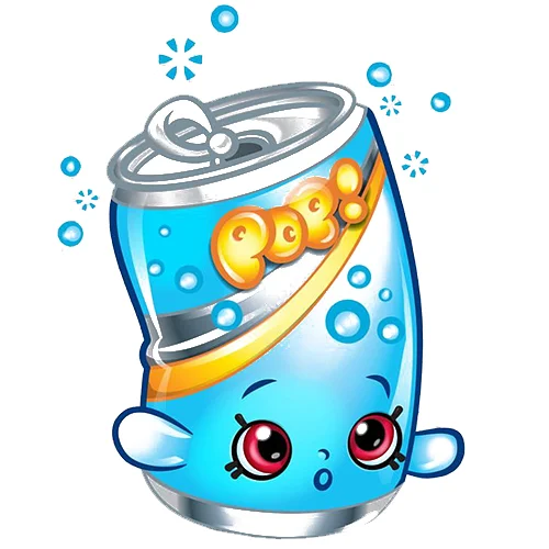 Цветной пример раскраски шопкинс содовая