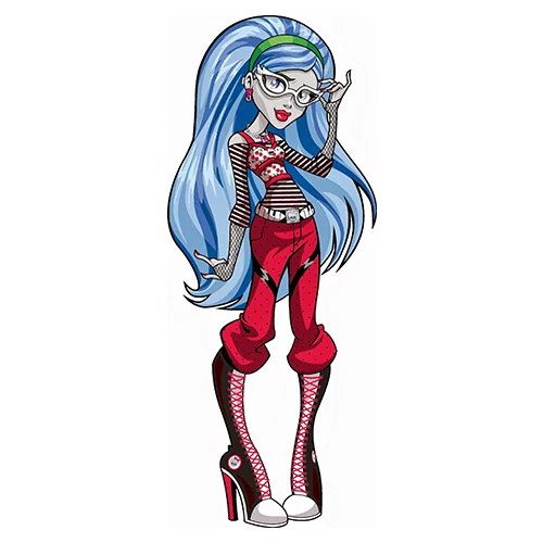 Цветной вариант раскраски монстр хай скромница гулия йелпс