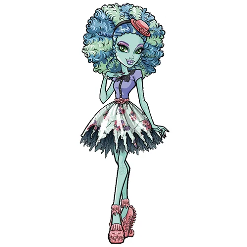 Цветной вариант раскраски хани свомп монстр хай