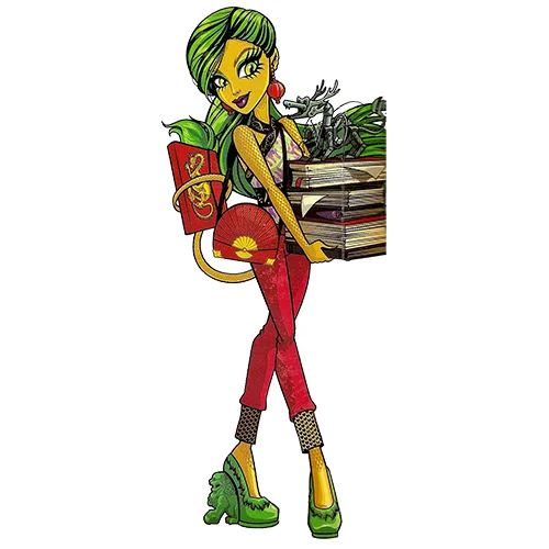 Цветной вариант раскраски цзинифайр лонг монстр хай