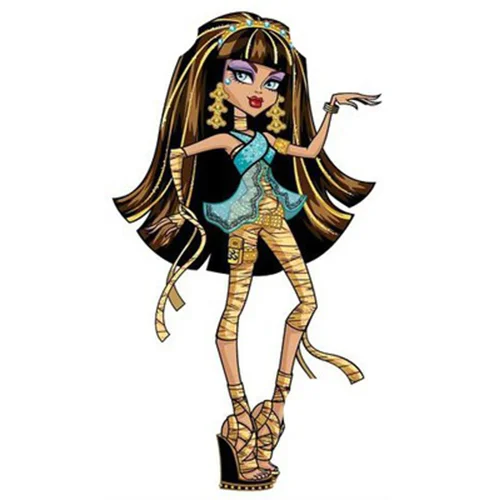 Цветной пример раскраски красотка клео де нил монстр хай