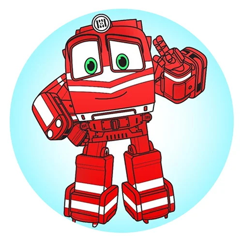 Цветной вариант раскраски альф трансформер