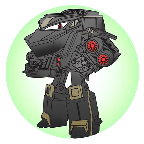 Цветной вариант раскраски злодей дюк