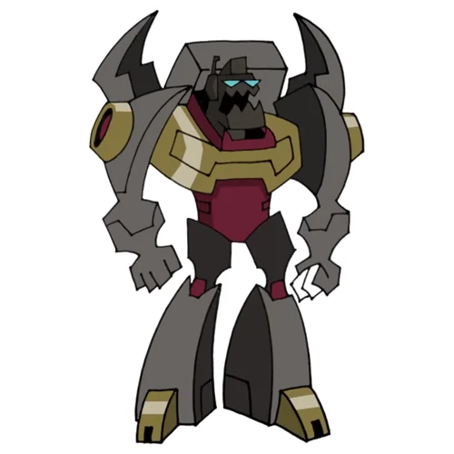 Цветной вариант раскраски гримлок трансформер