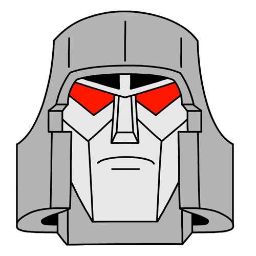 Цветной вариант раскраски маска десептиконов трансформеры