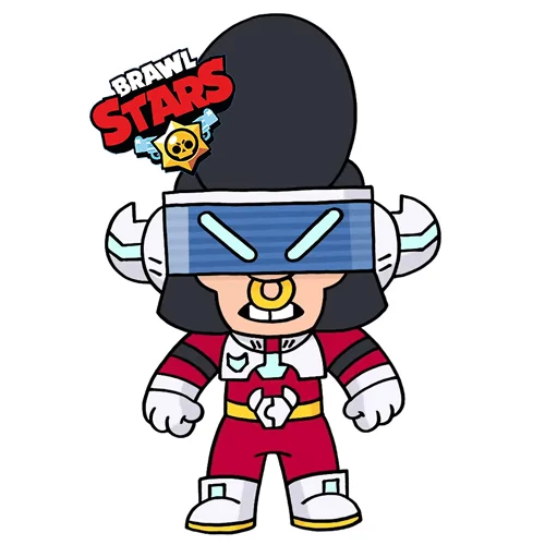 Цветной вариант раскраски булл астробык (космический) bull новый скин 2021