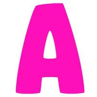 Цветной вариант раскраски английский алфавит буква а без картинки