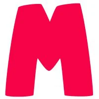 Цветной пример раскраски английский алфавит буква m без картинки