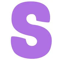 Цветной вариант раскраски английский алфавит буква s без картинки