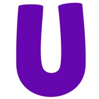 Цветной вариант раскраски английский алфавит буква u без картинки