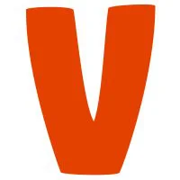 Цветной вариант раскраски английский алфавит буква v без картинки