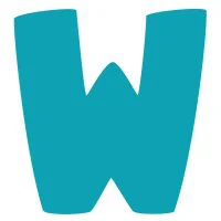 Цветной вариант раскраски английский алфавит буква w без картинки