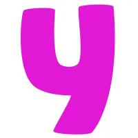 Цветной вариант раскраски английский алфавит буква y без картинки