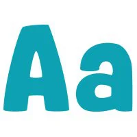 Цветной вариант раскраски буква a английского алфавита