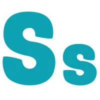 Цветной вариант раскраски буква s английского алфавита