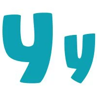 Цветной вариант раскраски буква y английского алфавита