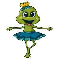 Цветной вариант раскраски лягушка принцесса болот