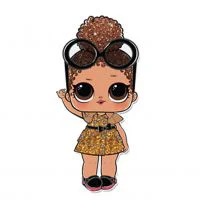 Цветной вариант раскраски лол королева босс (boss queen) блестящая