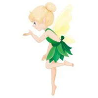 Цветной вариант раскраски лесная фея