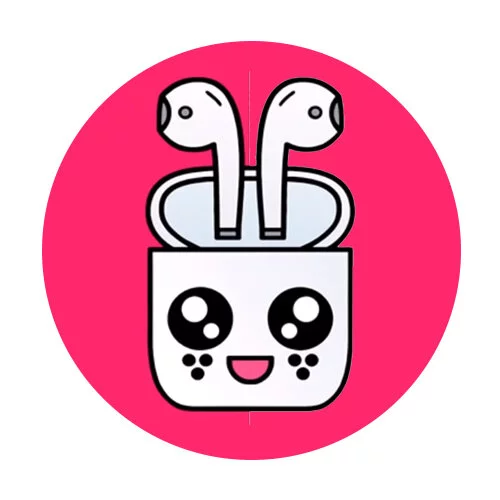 Цветной вариант раскраски аэйрподс (airpods)