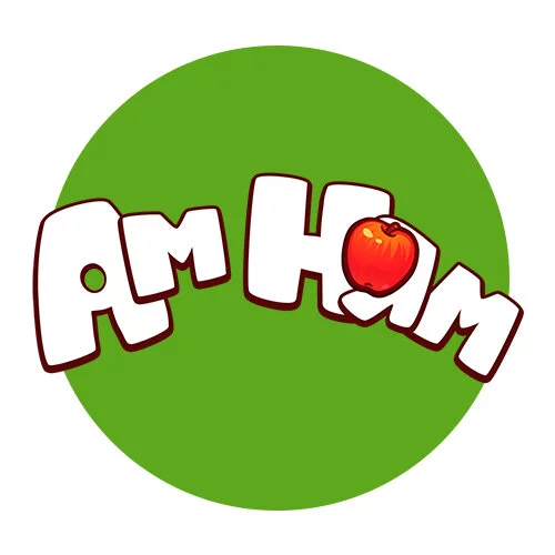 Цветной вариант раскраски ам-няма лого