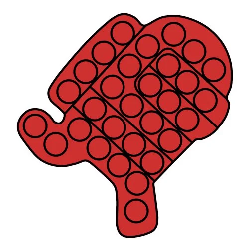 Цветной вариант раскраски амонг ас поп-ит