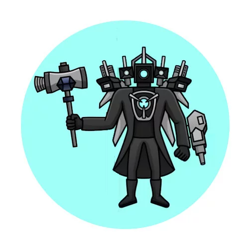 Цветной пример раскраски апгрейд титан камерамэн 2023