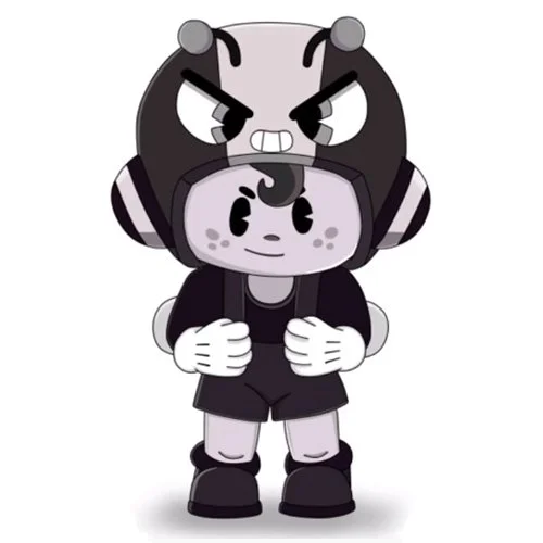 Цветной вариант раскраски архизлодейка беа скин