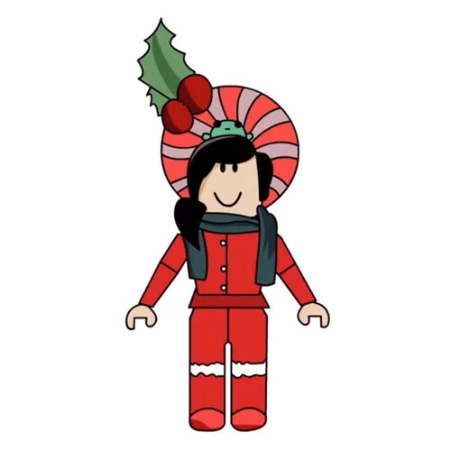 Цветной вариант раскраски аватар девочка