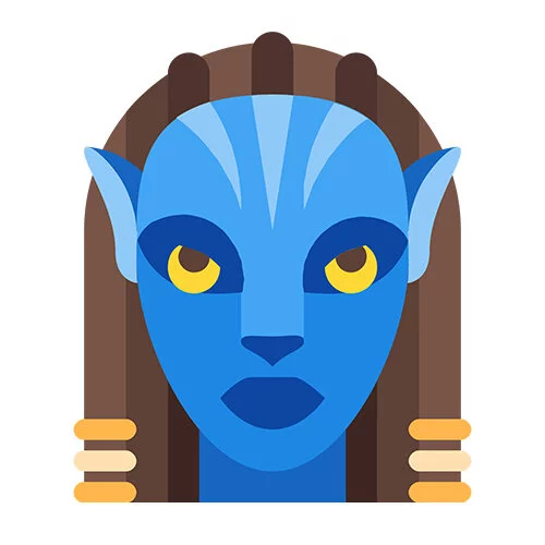 Цветной вариант раскраски аватар иконка