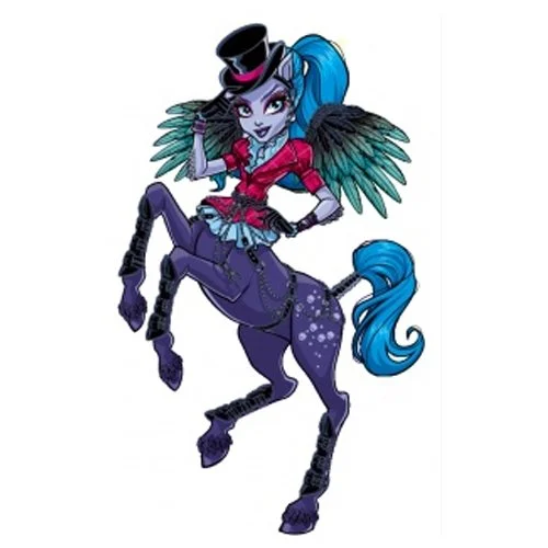 Цветной вариант раскраски авиа троттер монстр хай