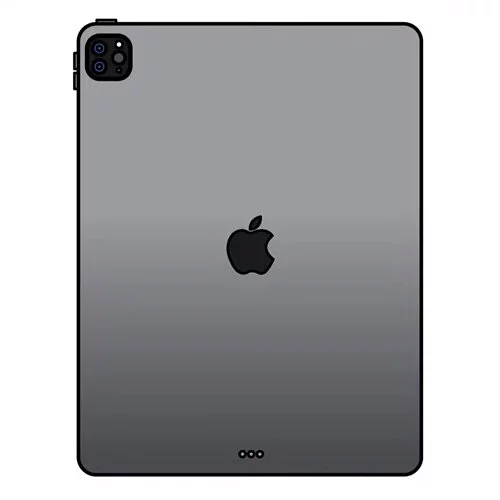 Цветной вариант раскраски айпэд